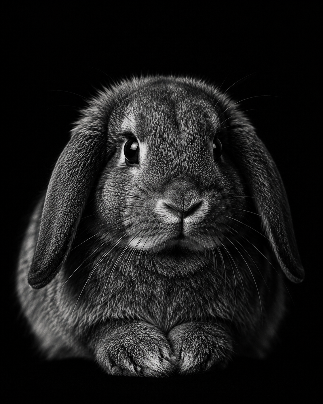 Black & White Pet Portrait