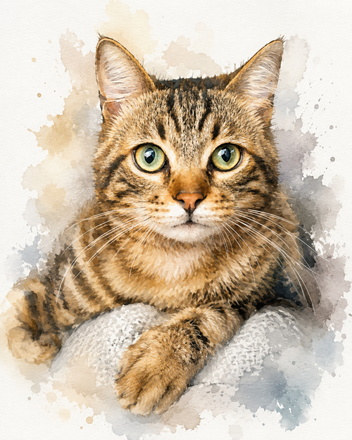 Watercolor Pet Portrait