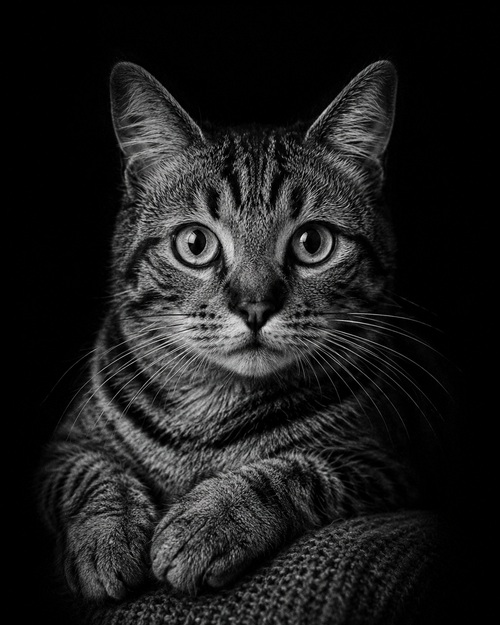 Black & White Pet Portrait
