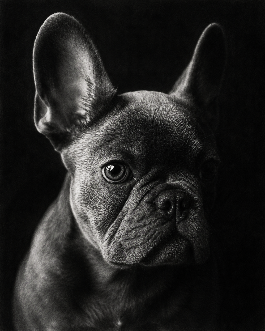 Black & White Pet Portrait